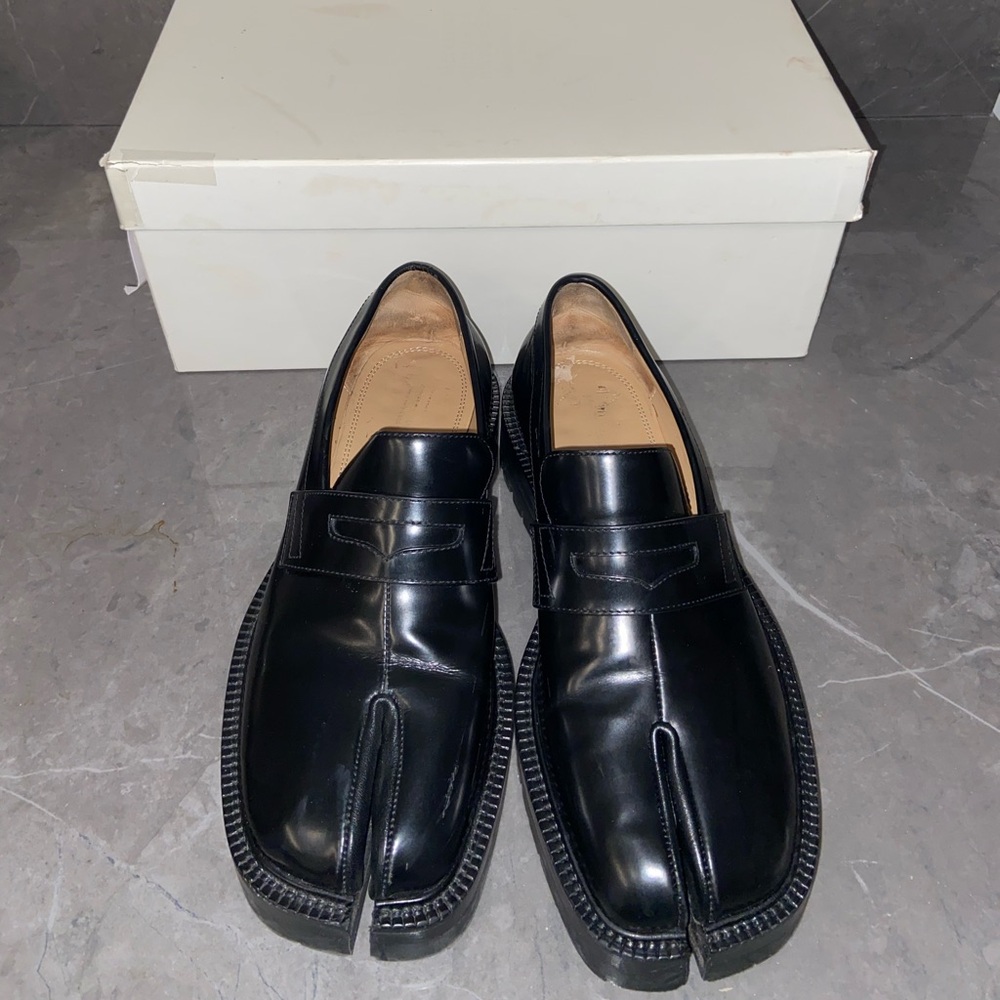 Maison Martin Margiela Black Leather County Loafers